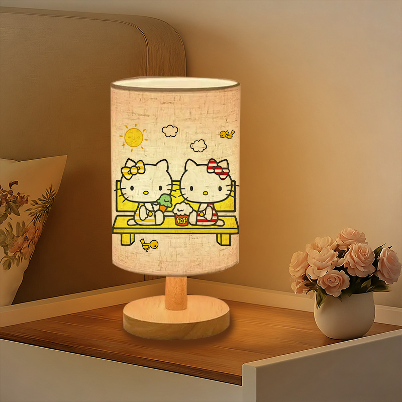 Sanrio USB-powered linen lamp  ambiance in the living room