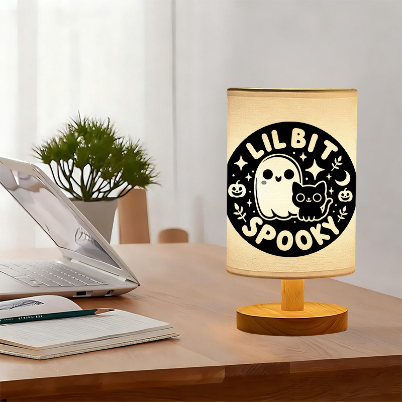 Modern USB-powered Linen Table Lamp Cozy Atmosphere