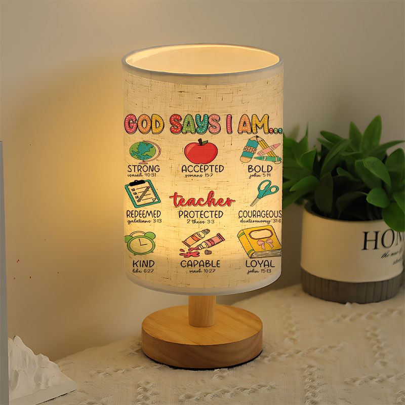 A Modern USB powered Linen Lamp with a Unique Design and Exquisite Patterns