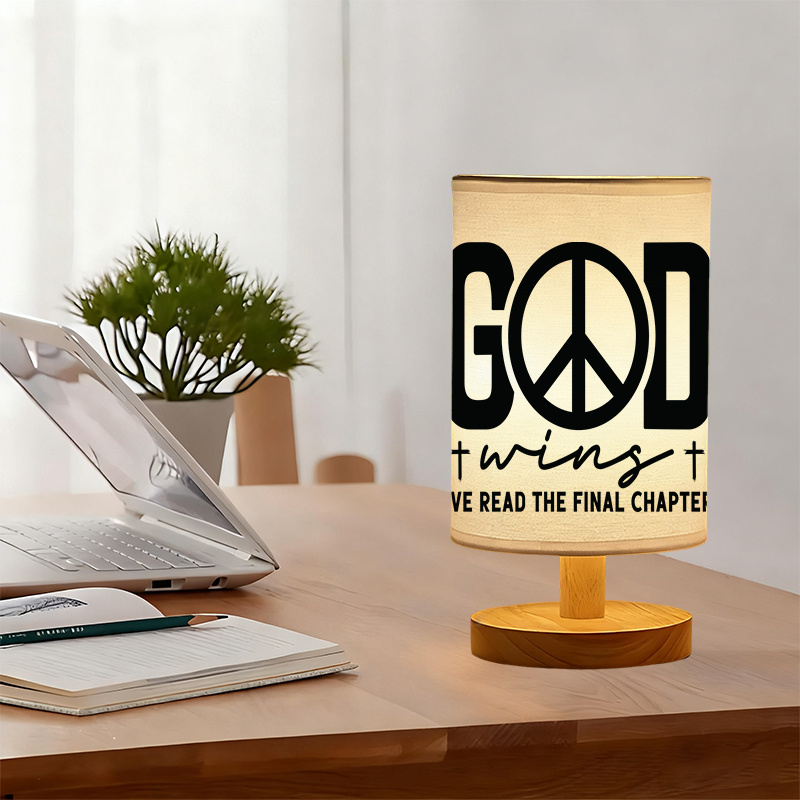 Suitable as a Bedside Decoration  Linen Lamp with a Unique Design