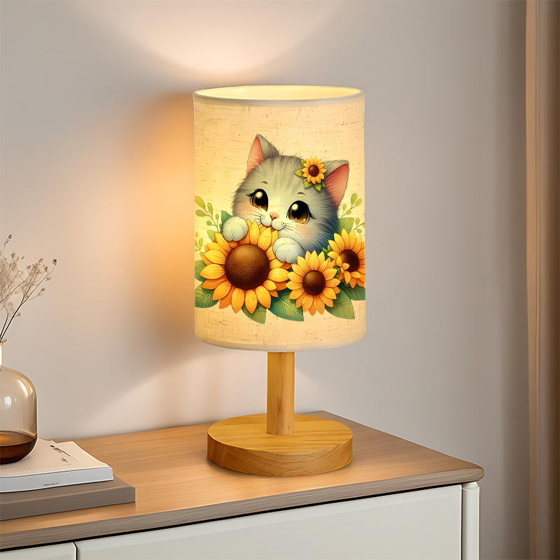 Gift for Family powered Linen Lamp Unique Design