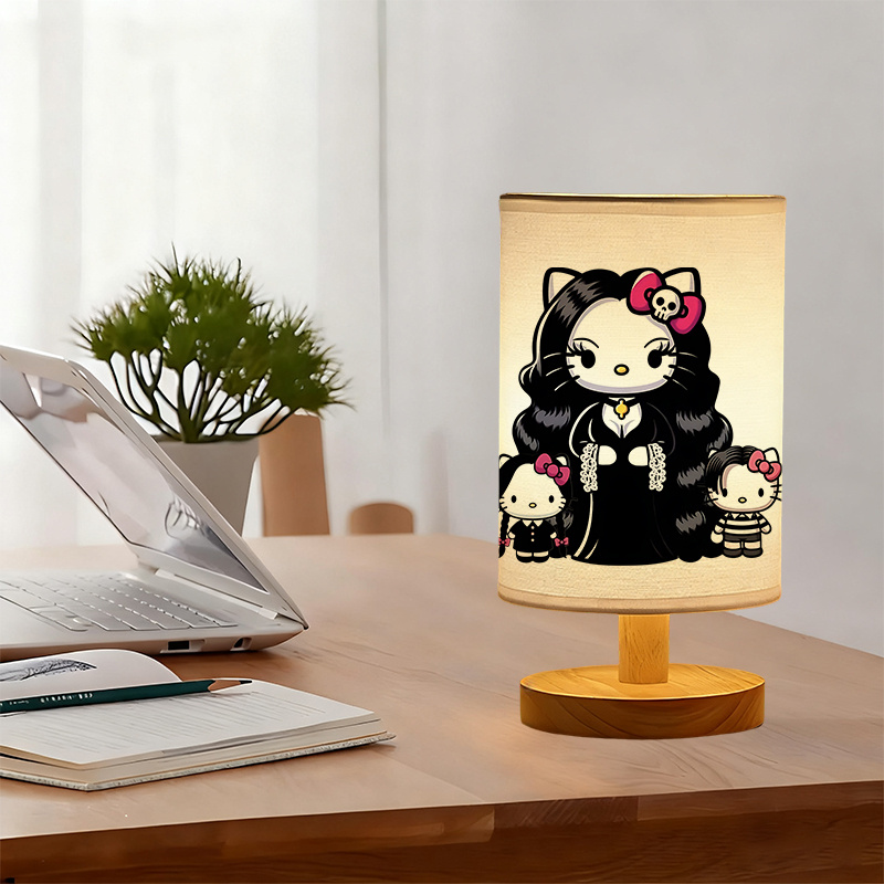 modern Sanrio USB-powered linen lamp excellent gift for Sanrio