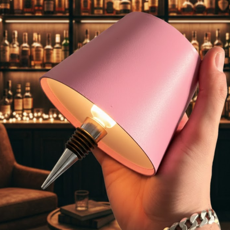 Wireless Bottle Top LED Lamp With Multi Light Color