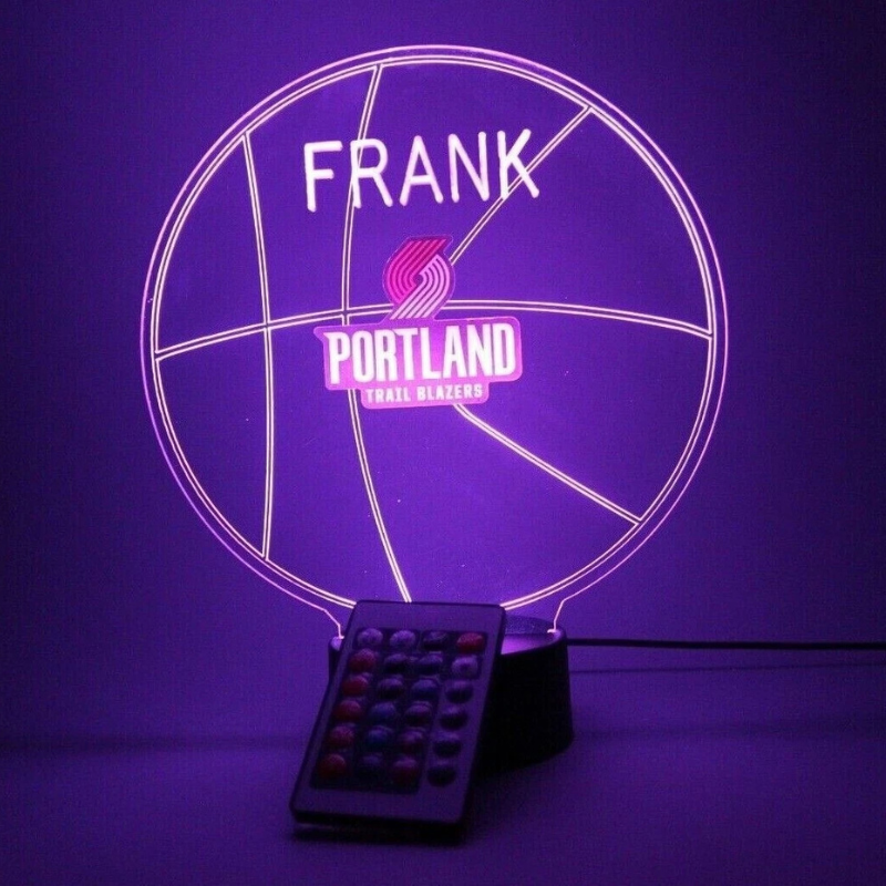 Portland Trail Blazers NBA Basketball Sports Light Up Lamp