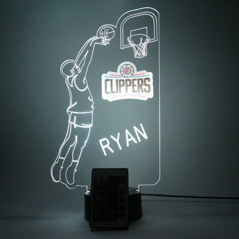 Los Angeles Clippers LA NBA Basketball Player Light Lamp