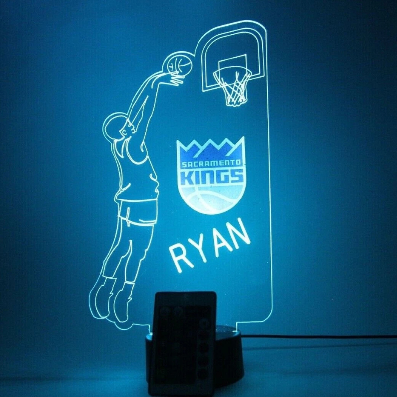Sacramento Kings NBA Basketball Player Sport Light Up Lamp