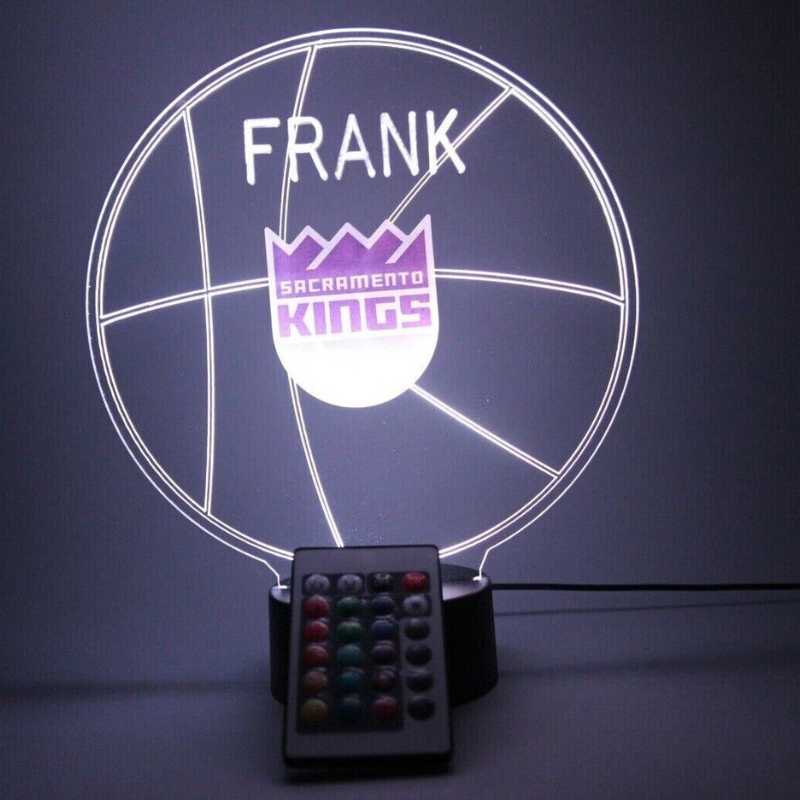 Sacramento Kings NBA Basketball Sports Light Up Night Lamp
