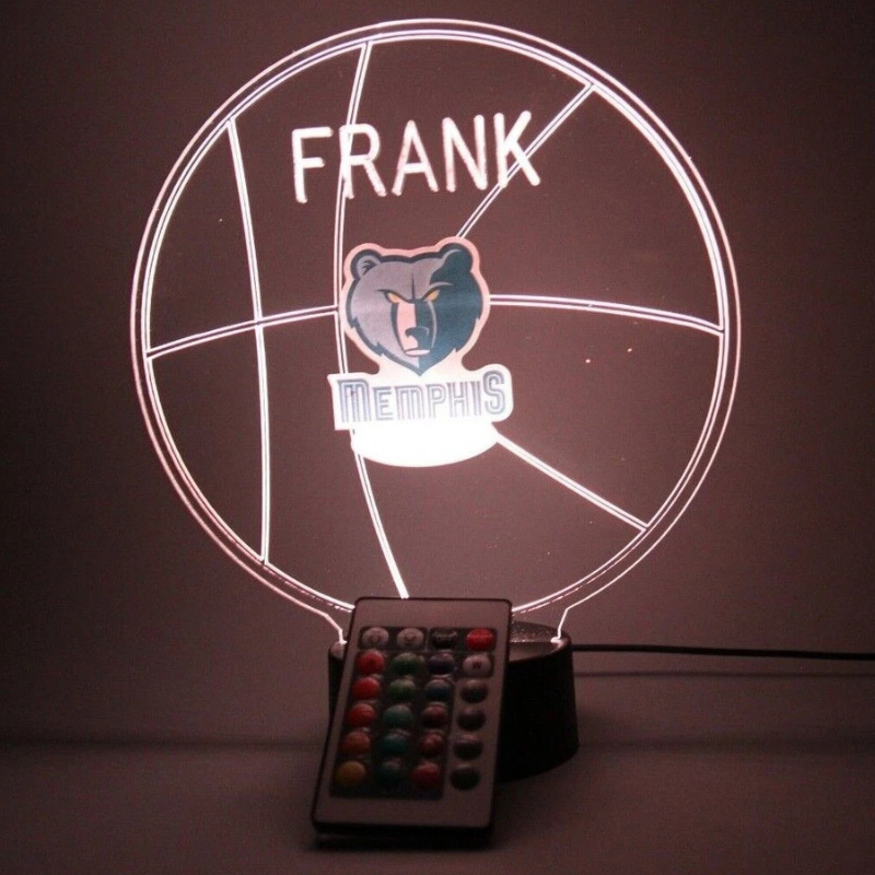 Memphis Grizzlies NBA Basketball Sports Fan Light Up Lamp