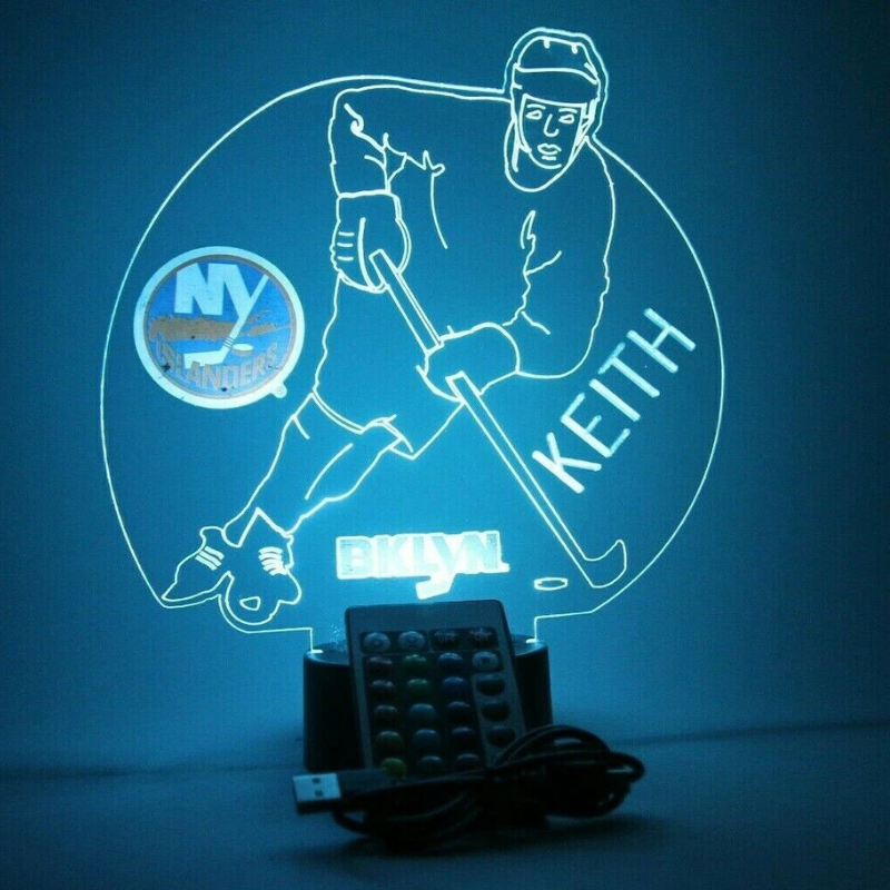 New York Islanders NHL NY Hockey Player Fan Light Up Lamp