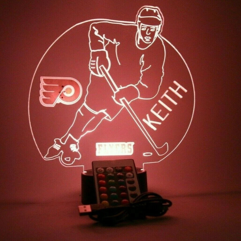 Philadelphia Flyers NHL Hockey Player Night Light Up Lamp