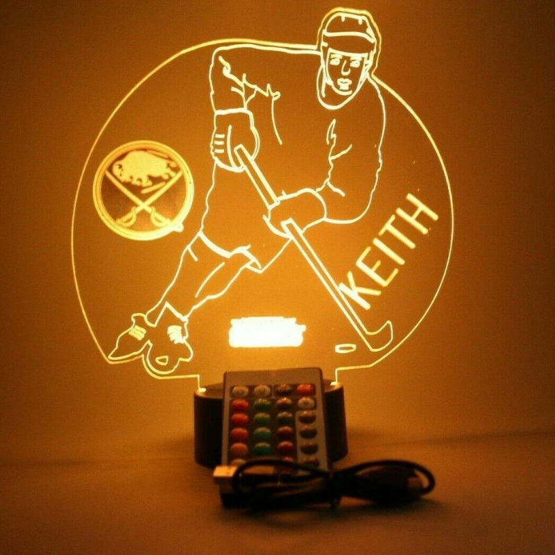 Buffalo Sabres NHL Hockey Player Sport Light Up Night Lamp