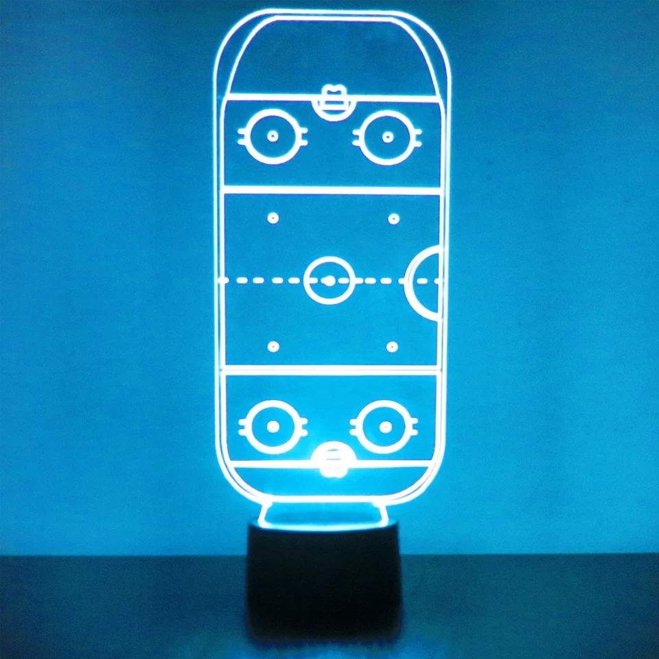 Vancouver Canucks Personalized Hockey Themed LED Lamp