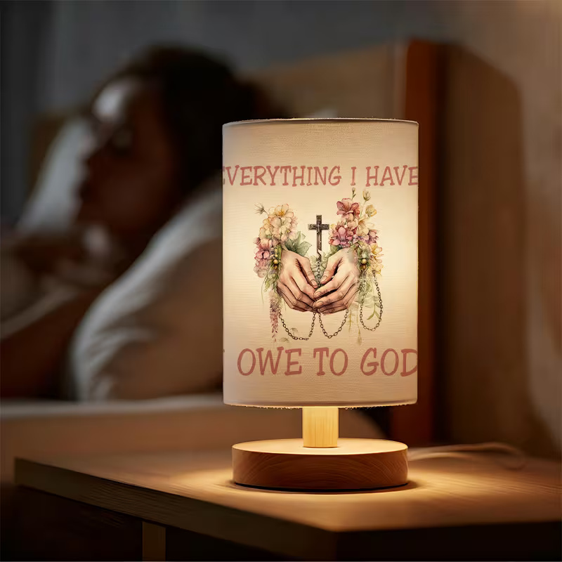 Modern USB-powered Linen Lamp with a Unique Design and Exquisite Patterns