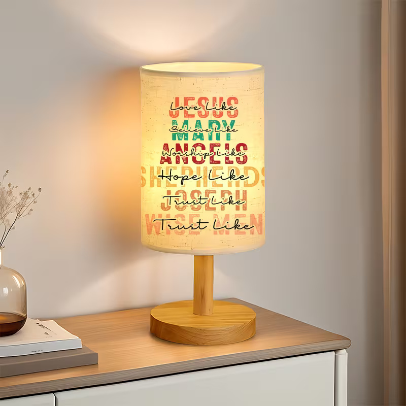 A Modern USB-powered Linen Lamp with a Unique Design and Exquisite Patterns