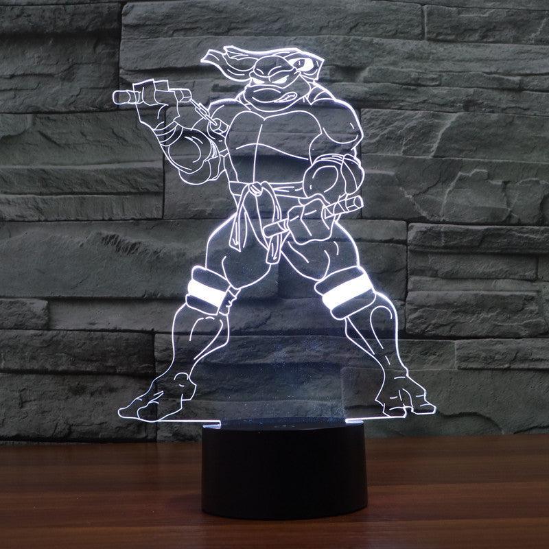 Michelangelo Ninja Turtle Lamp-3D Optical Lamp