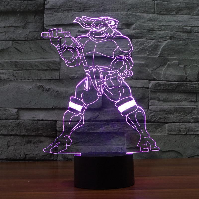 Michelangelo Ninja Turtle Lamp-3D Optical Lamp