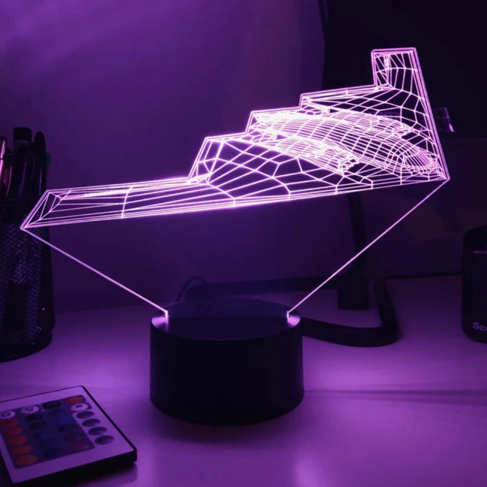 Bomber Themed Illusion LED Lamp-3D Optical Lamp