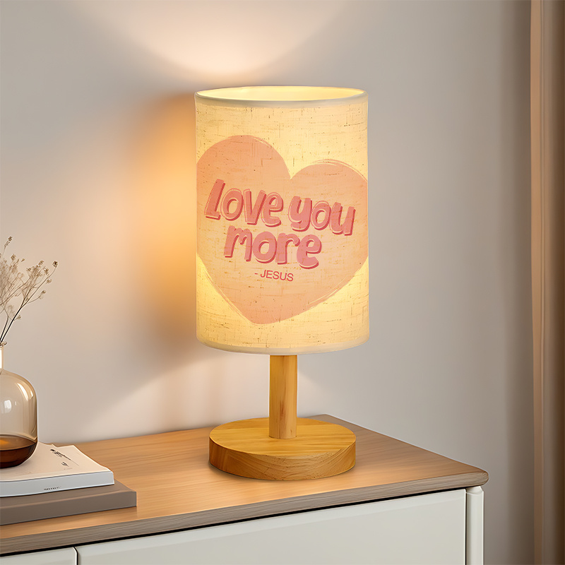 A Modern USB powered Linen Lamp with a Unique Design and Exquisite Patterns