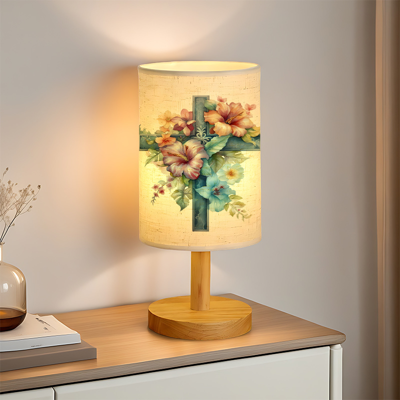 Modern USB-powered Linen Lamp Create Ambiance in the Living Room