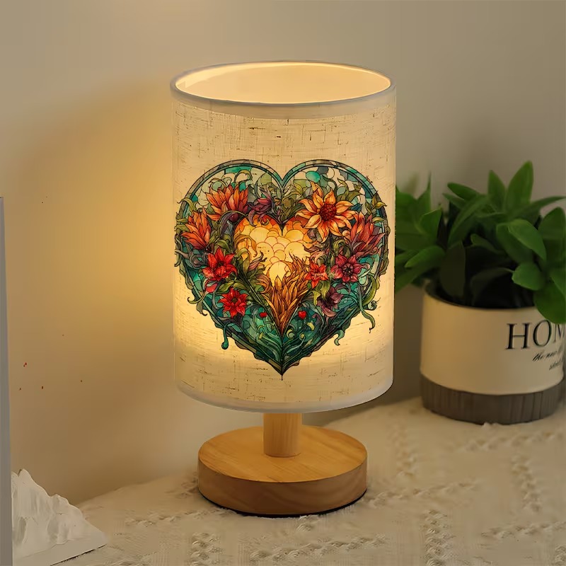 Blooming Affection Themed USB Powered Bedside Lamp