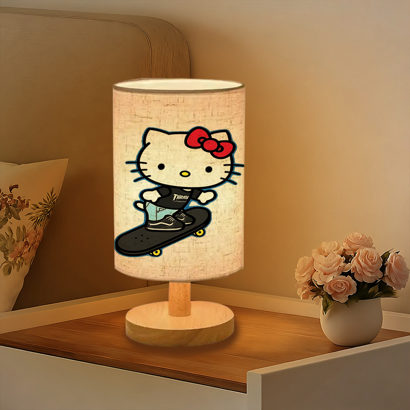 Sanrio USB-powered linen lamp suitable for bedside decoration gift