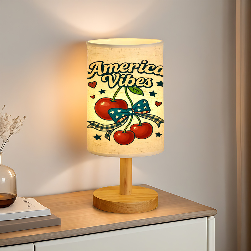 A Modern USB Powered Linen Table Lamp 