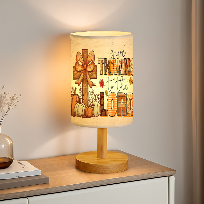 Modern USB-powered Linen Lamp Ambiance in the Living Room