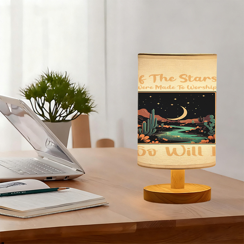 Modern USB-powered Linen Lamp with a Unique Design28