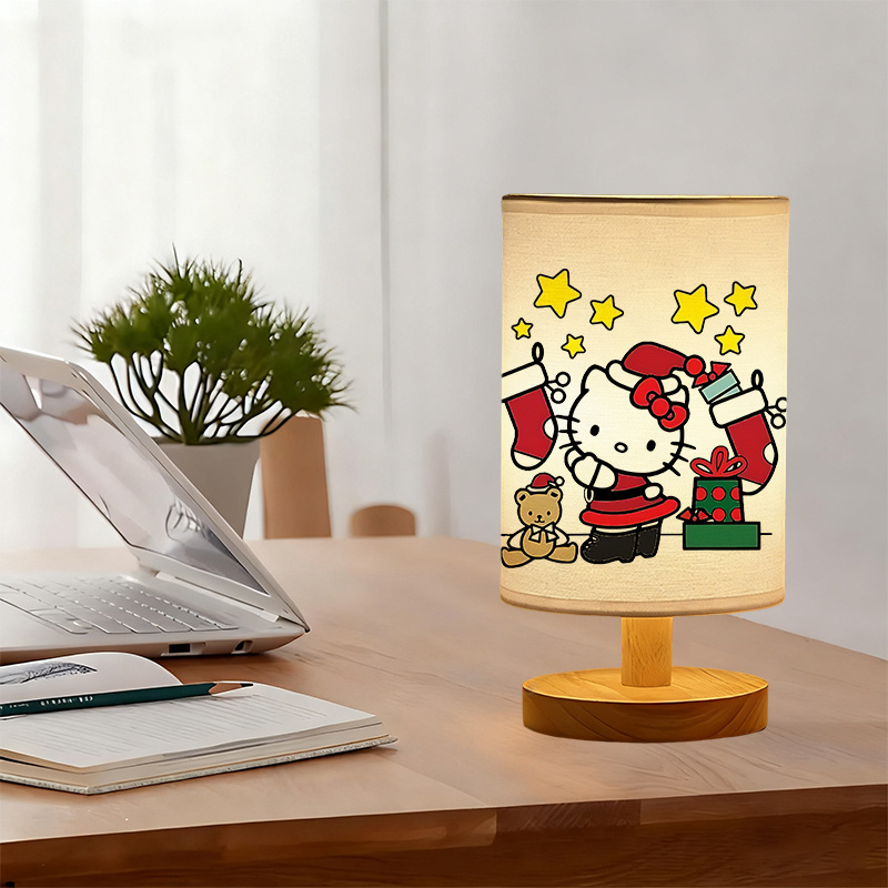  modern Sanrio USB-powered linen lamp with a creative design