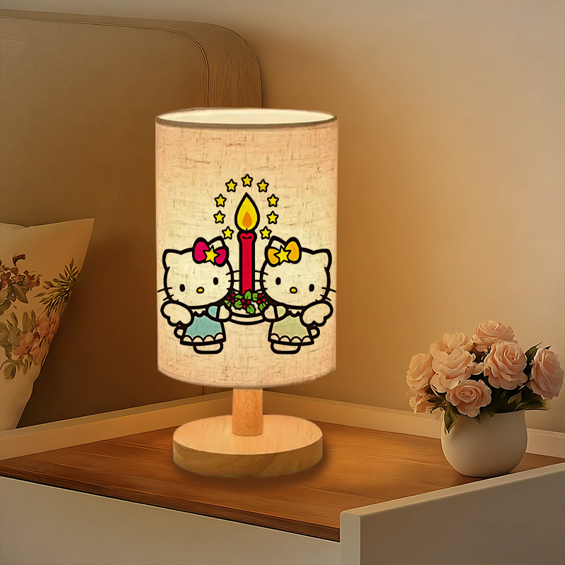 A modern Sanrio USB-powered linen lamp with a creative design
