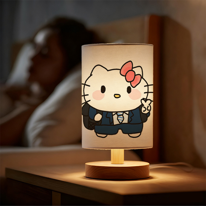  USB-powered linen lamp with a creative design featuring