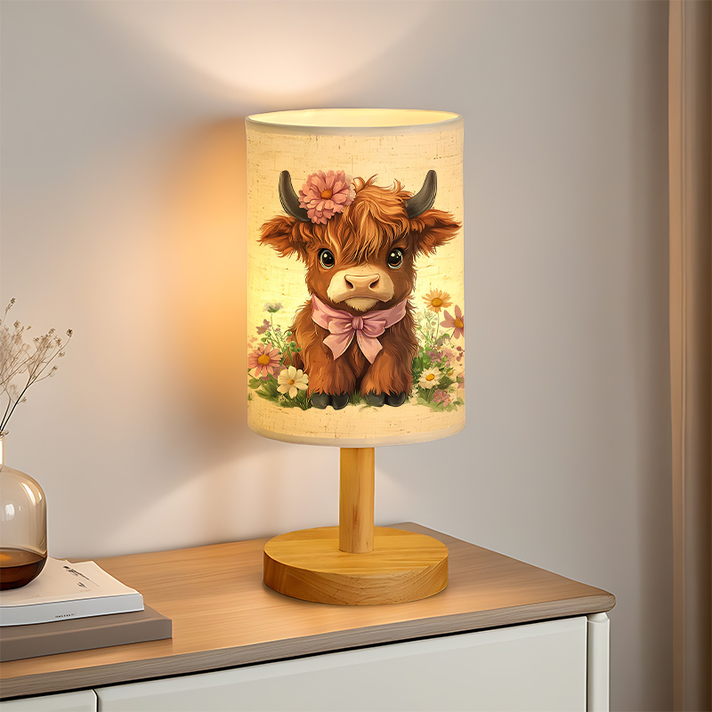 A Modern USB Powered Linen Table Lamp
