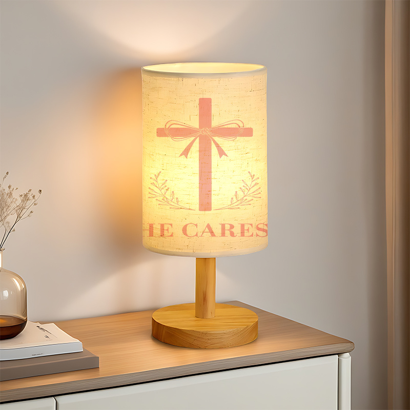 Modern USB Powered Linen Lamp with Unique Design and Exquisite Patterns