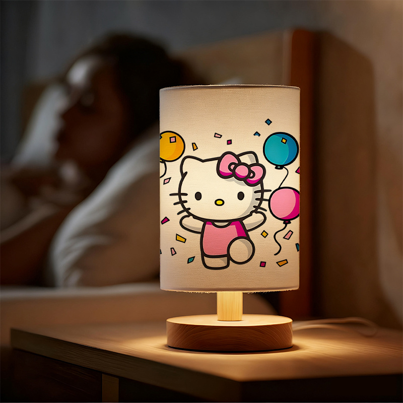 A modern USB powered linen lamp with creative design and patterns
