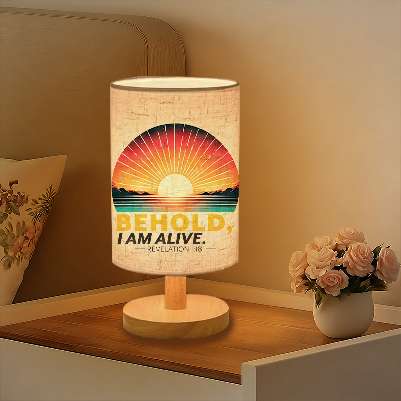 Modern USB-powered Linen Lamp Living Room