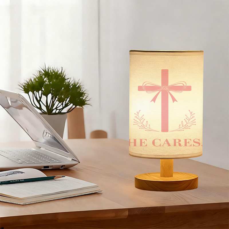 Modern USB Powered Linen Lamp with Unique Design and Exquisite Patterns