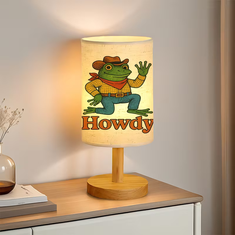 A Modern USB-powered Linen Table Lamp 