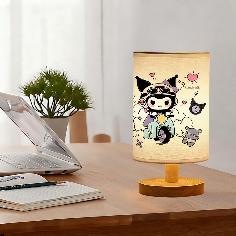 USB-powered Sanrio linen table lamp excellent gift 