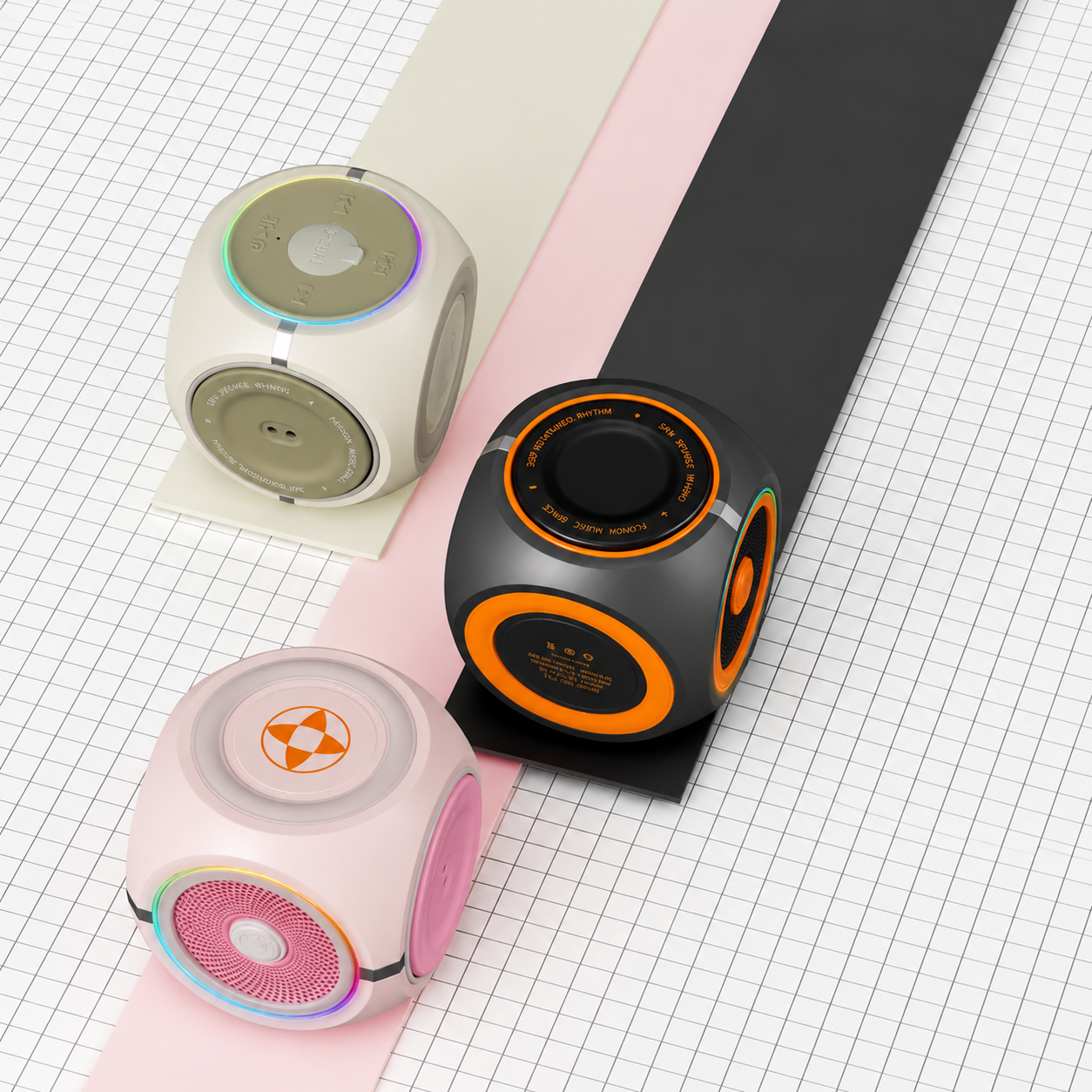 Bluetooth Speaker Portable Wireless Rotating Fingertip Gyro Speaker