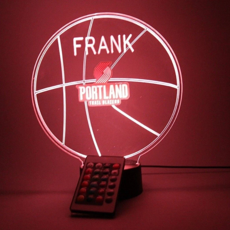 Portland Trail Blazers NBA Basketball Sports Light Up Lamp