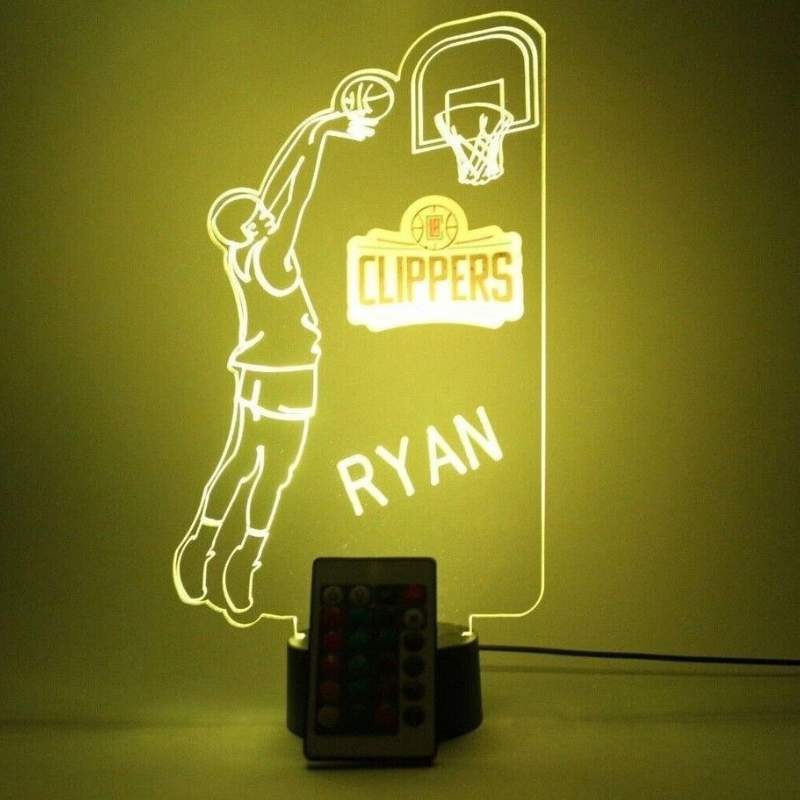 Los Angeles Clippers LA NBA Basketball Player Light Lamp