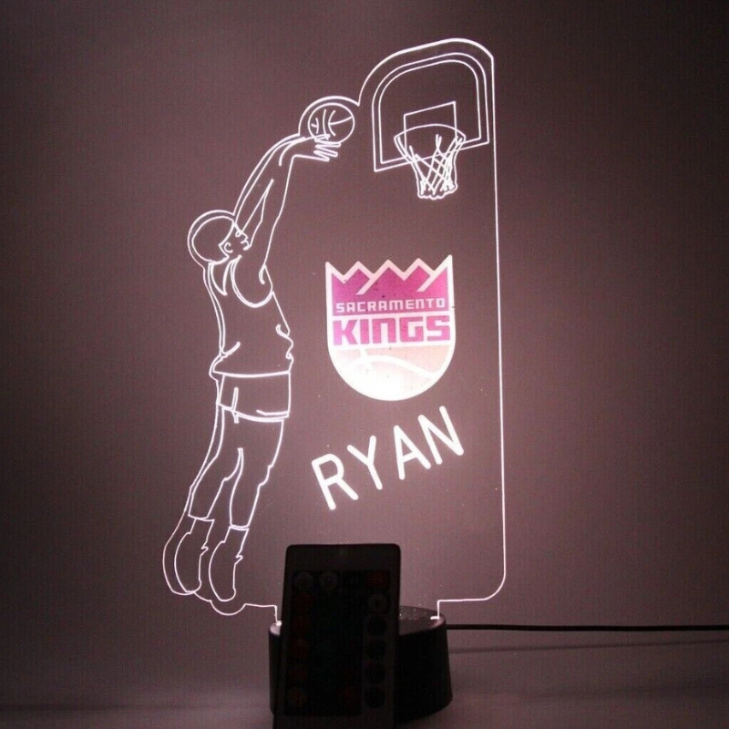 Sacramento Kings NBA Basketball Player Sport Light Up Lamp