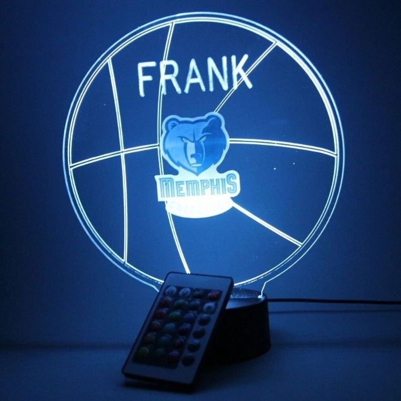 Memphis Grizzlies NBA Basketball Sports Fan Light Up Lamp