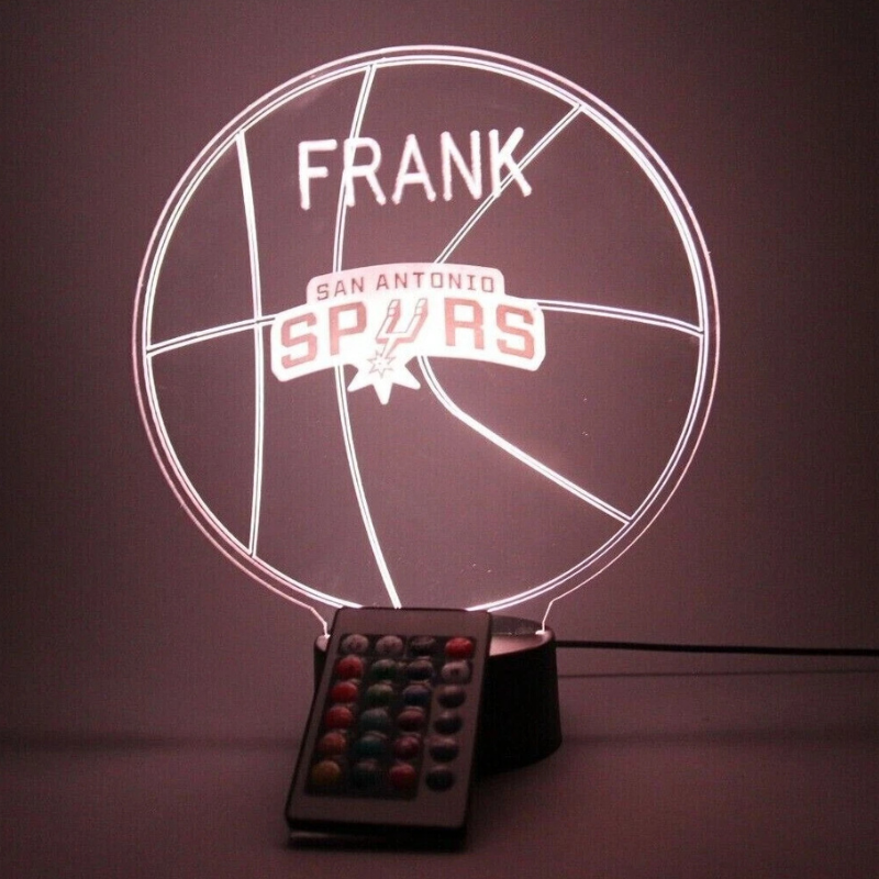 San Antonio Spurs NBA Basketball Sports Fan Light Up Lamp