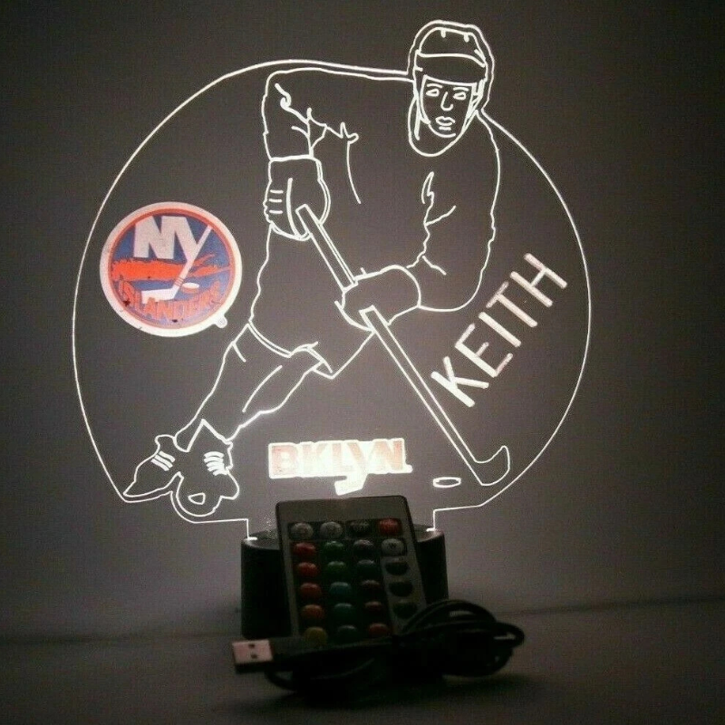 New York Islanders NHL NY Hockey Player Fan Light Up Lamp