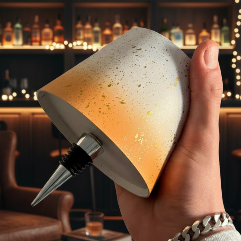 Wireless Bottle Top LED Lamp With Multi Light Color