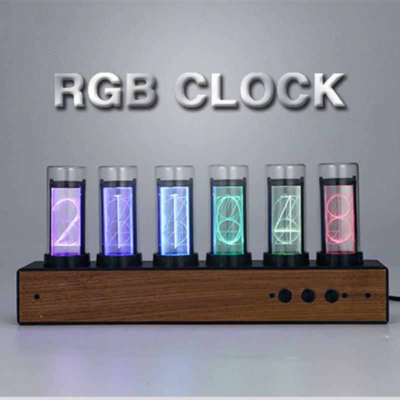 Vintage 3D LED Industrial Wind Clock-3D Optical Lamp