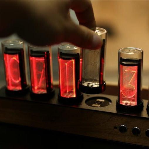 Vintage 3D LED Industrial Wind Clock-3D Optical Lamp