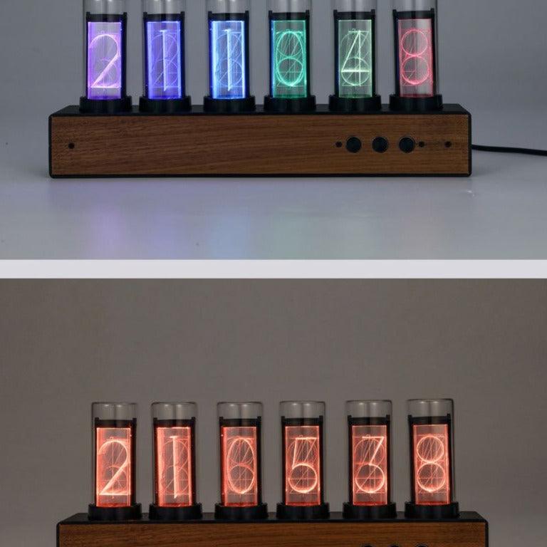 Vintage 3D LED Industrial Wind Clock-3D Optical Lamp