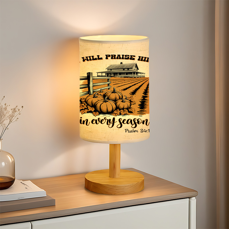 A Modern USB powered Linen Lamp with a Unique Design and Exquisite Patterns